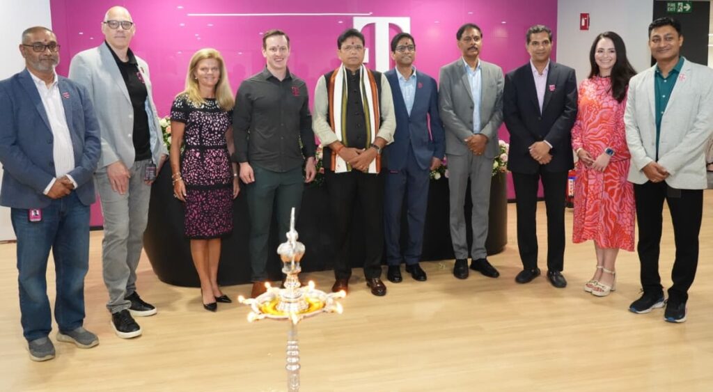 IT and industries minister D. Sridhar Babu inaugurates TMUS Global Solutions' new 2.5 lakh sq. ft. Global Technology Centre in Hyderabad on Thursday. Telangana IT advisor Sai Krishna and TMUS Global Solutions India leadership, including Chandra Gupta, vice president, IT operations, were present on the occasion.