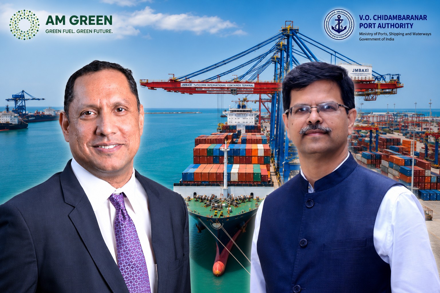 AM Green, VOC Port Join Hands to Develop Green Ammonia Bunkering Hub in Tuticorin