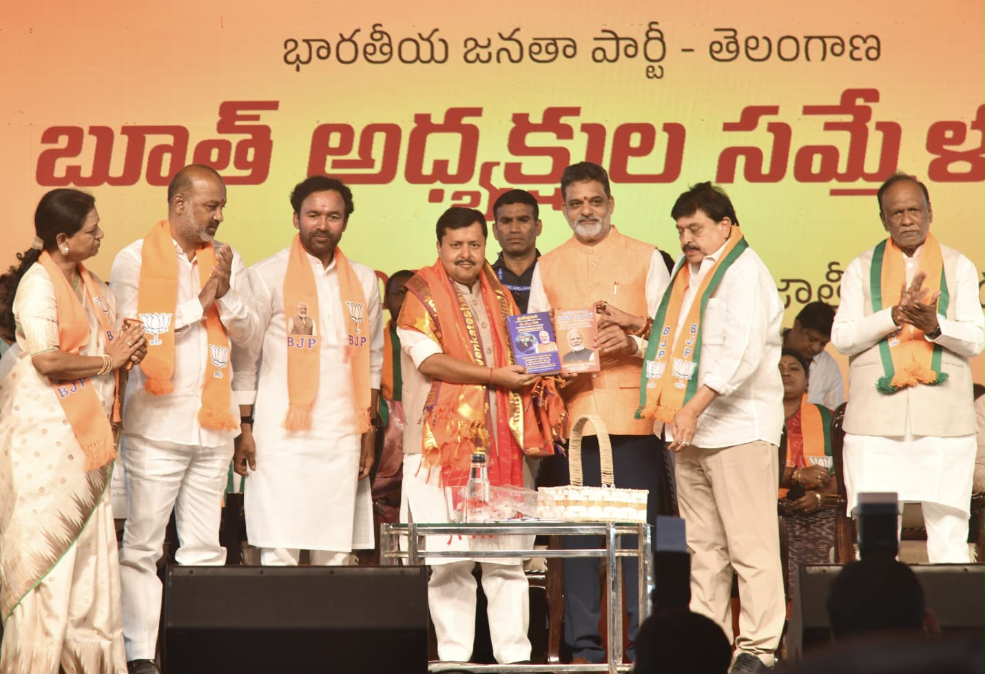 BJP President Nitin Nabin Unveils Two Books on PM Modi’s Leadership and Governance in Hyderabad