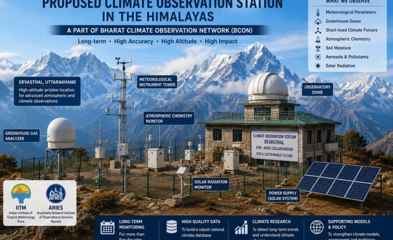 IITM, ARIES Join Hands to Establish Long-Term Climate Monitoring Station in Himalayan Region