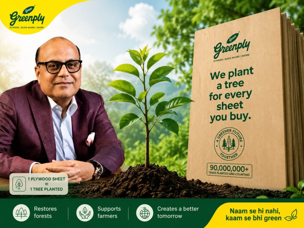 Rajesh Mittal, Chairman and Managing Director of Greenply Industries, said the company's sustainability philosophy is centred on giving back more to nature than it consumes.