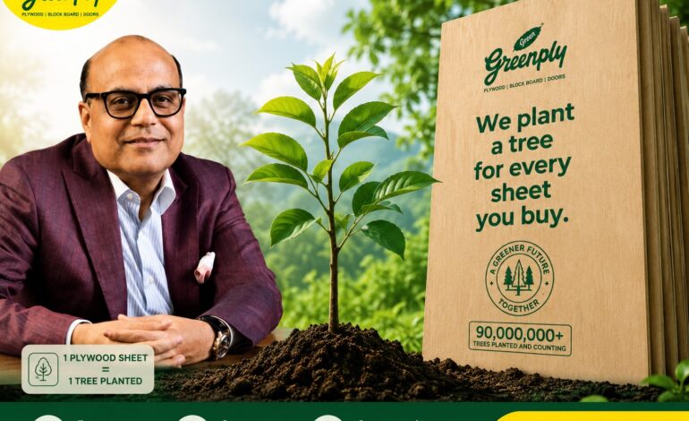 Greenply Pledges One Tree Plantation for Every Plywood Sheet Sold, Targets 100 Million Trees