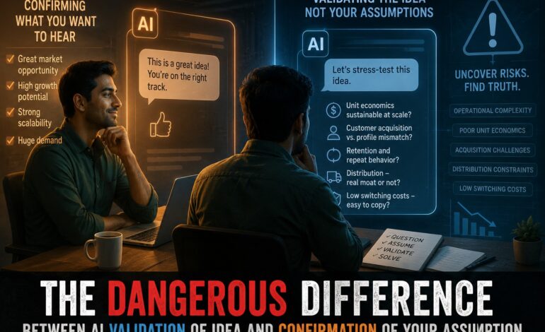 AI Validation vs. Assumption Confirmation: A Difference Every Founder Must Understand