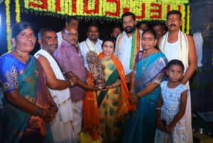 TPCC Vice President Jhansi Rajender Reddy Participates in Sri Venugopala Swamy Kalyana Mahotsavam at Edunuthula