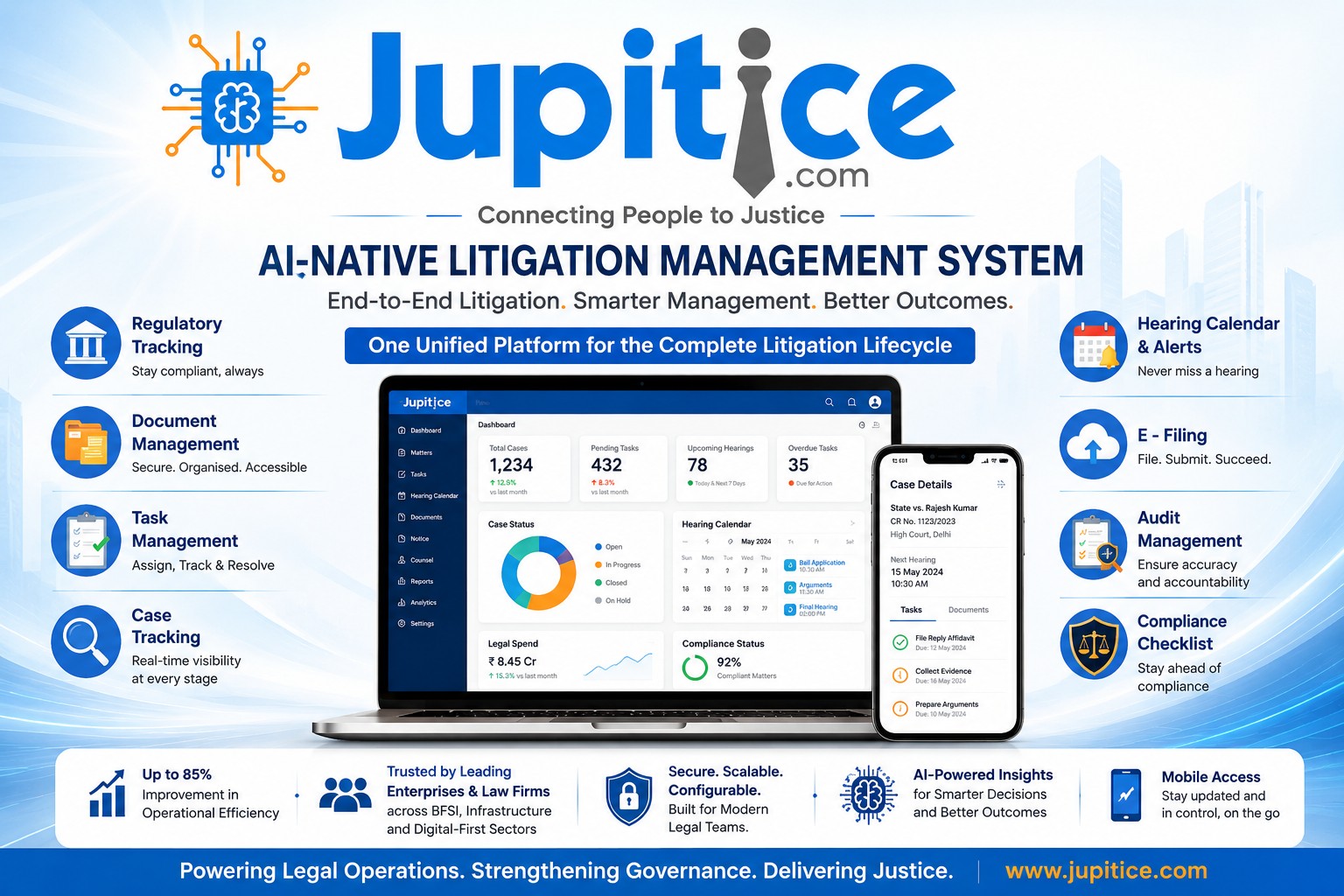 Jupitice Launches AI-Native Litigation ERP to Transform Legal Operations for Enterprises and Law Firms
