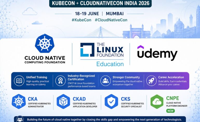 CNCF, Linux Foundation Education and Udemy Partner to Bridge Cloud Native Skills Gap
