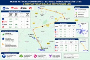 TRAI Drive Test Finds Reliance Jio Leading Mobile Network Performance Across Punjab Cities and Rail Corridor