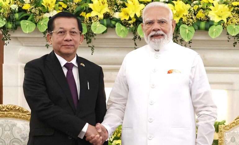 India Myanmar Deepen Strategic Ties; Modi Announces 100 Scholarships, Push for Connectivity and Trade