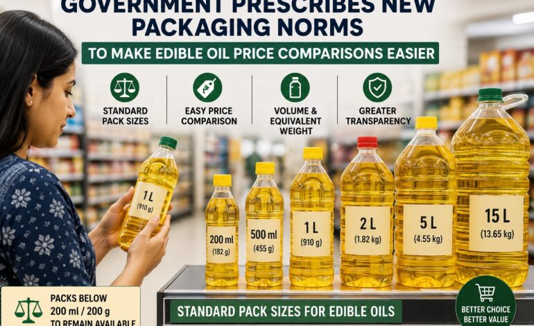 Govt Prescribes New Packaging Norms to Make Edible Oil Price Comparisons Easier