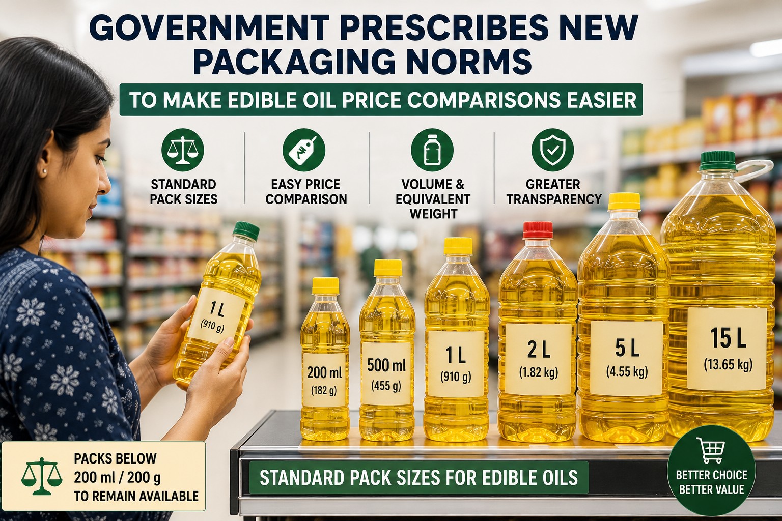 Govt Prescribes New Packaging Norms to Make Edible Oil Price Comparisons Easier