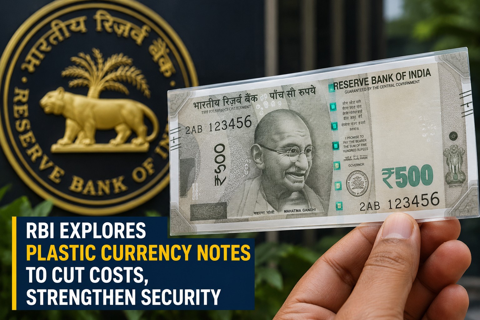 RBI Explores Plastic Currency Notes to Cut Costs, Strengthen Security
