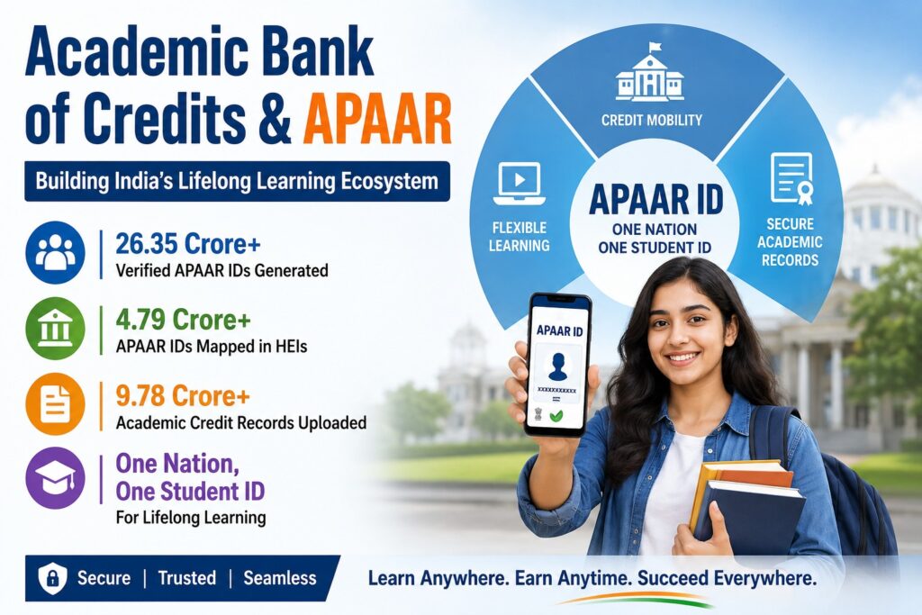 The initiative, spearheaded by the Ministry of Education and regulated by the University Grants Commission (UGC), is designed to transform the way students earn, store, transfer and redeem academic credits.