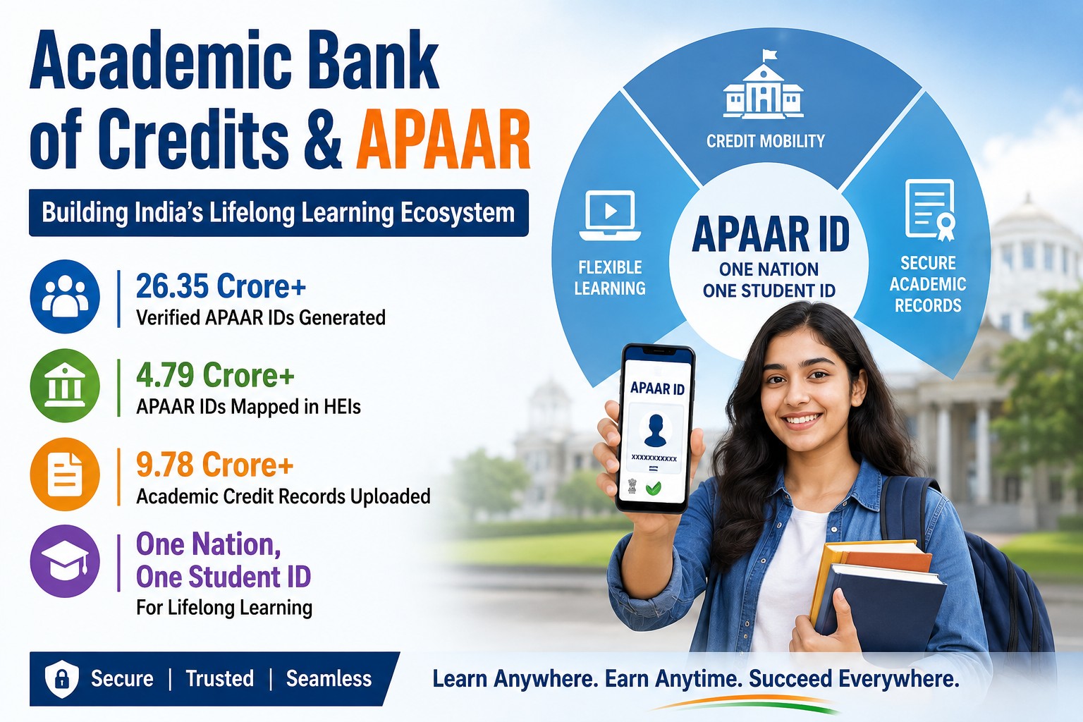 India’s Academic Bank of Credits Crosses New Milestone as 26.35 Crore APAAR IDs Power Lifelong Learning Ecosystem