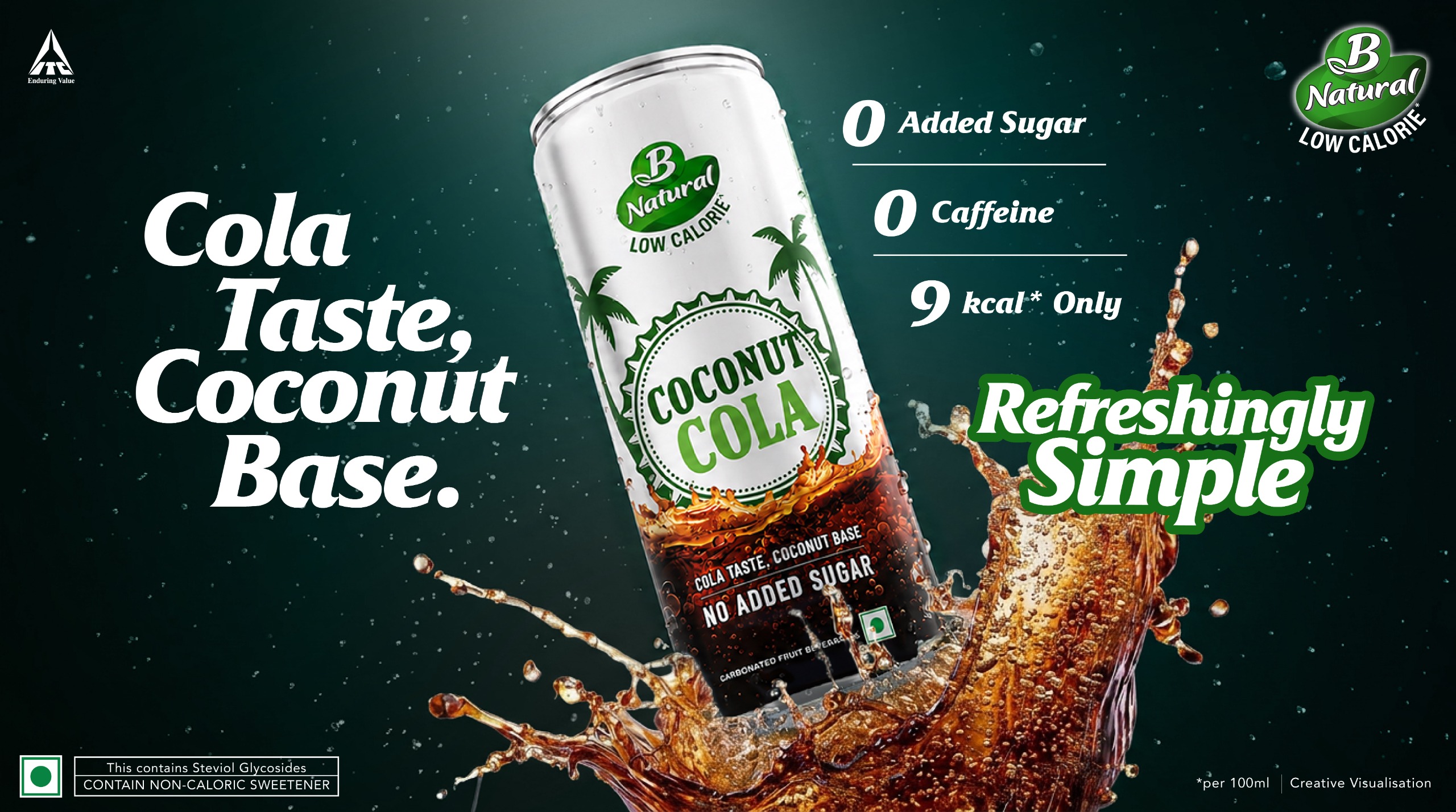 ITC launches B Natural Coconut Cola, creating new functional cola category