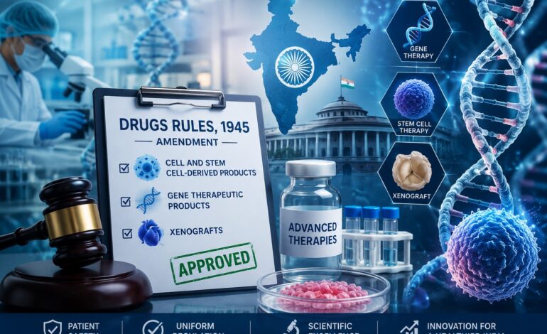 Centre Brings Gene Therapies, Stem Cell Treatments Under Unified National Regulatory Framework