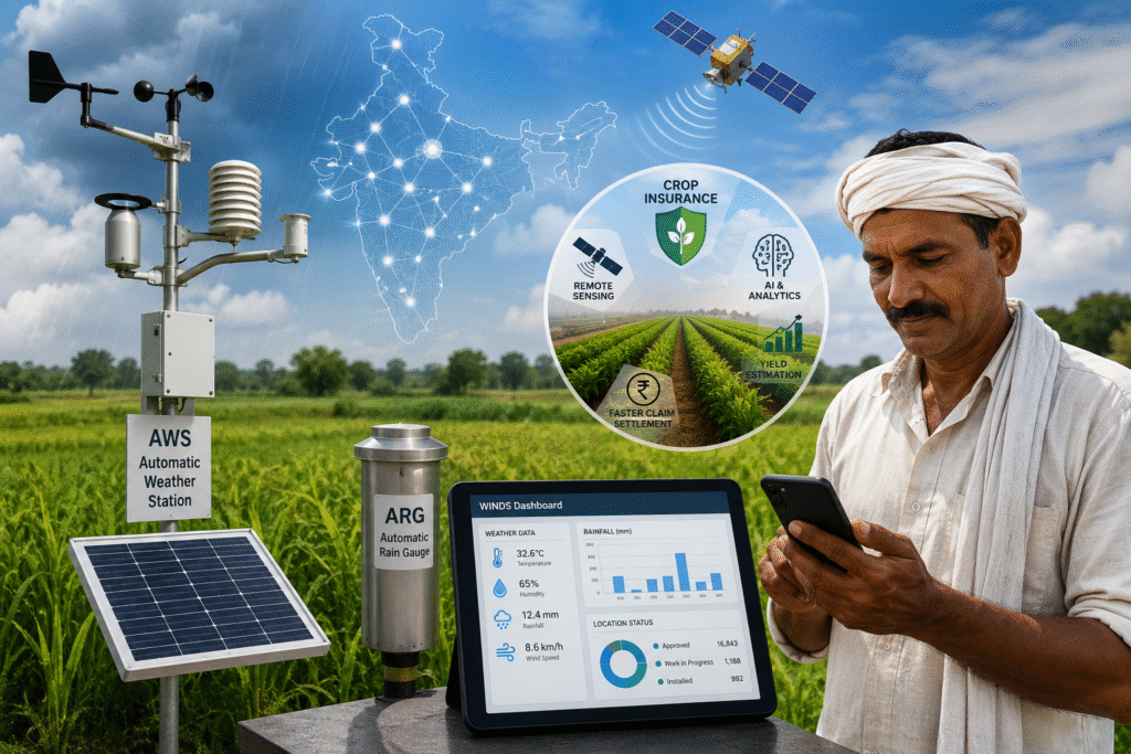 WINDS aims to establish a nationwide network of Automatic Weather Stations (AWS) and Automatic Rain Gauges (ARGs) to generate long-term hyperlocal weather data.