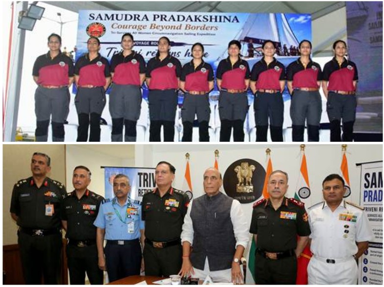 Samudra Pradakshina: India completes first tri-service all-women global sailing expedition