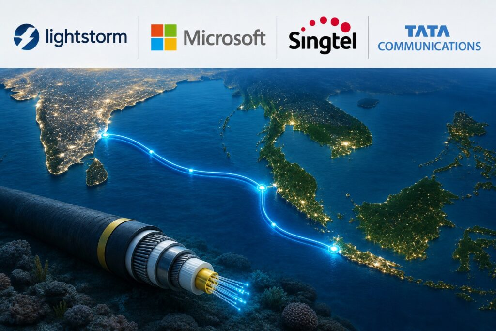 Purpose-built for AI-driven applications, the 3,600-kilometre submarine cable will connect India's east coast with major AI and cloud infrastructure hubs in Hyderabad and Chennai, while linking them to Singapore, one of Asia's leading cloud and AI hubs, and Kuala Lumpur, an emerging regional data centre destination.