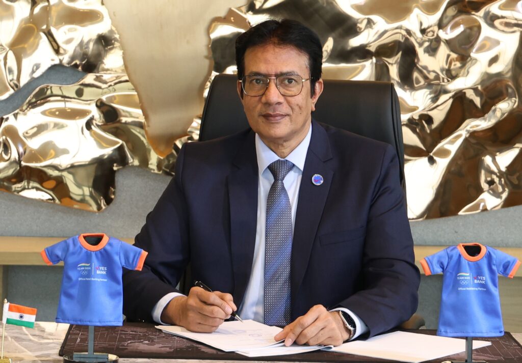Vinay M. Tonse, Managing Director & CEO, YES BANK, announces the partnership between YES BANK and the Indian Olympic Association for Team India 2026.
