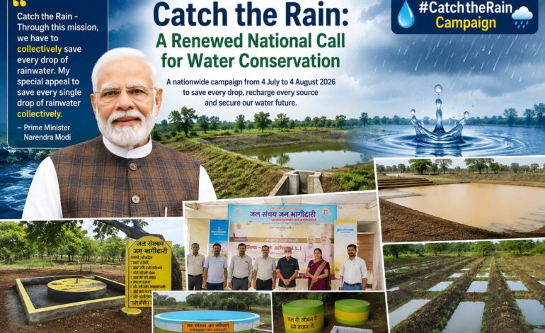 PM’s ‘Catch the Rain’ campaign enters new phase to accelerate water conservation across India