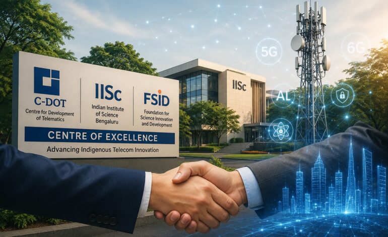C-DOT sets up fifth Centre of Excellence with IISc Bengaluru to accelerate telecom innovation
