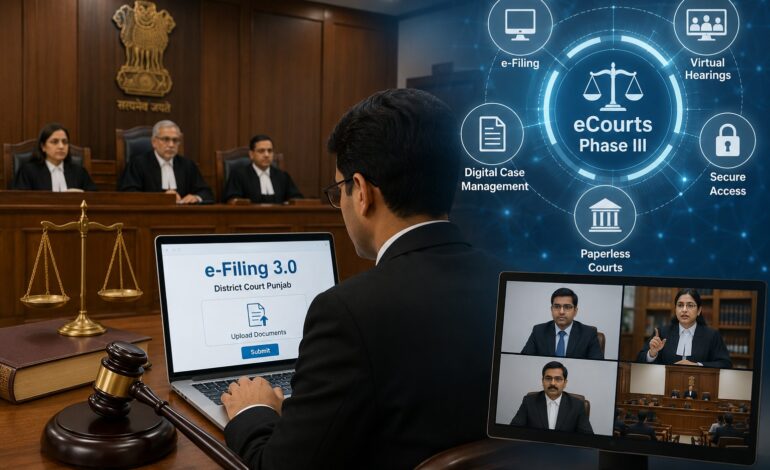 Punjab completes e-Filing 3.0 rollout across all district courts as eCourts Phase III accelerates India’s digital justice transformation