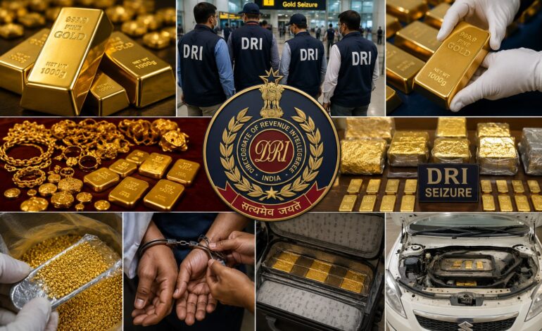 DRI seizes over 27 kg of smuggled gold; 12 arrested in nationwide crackdown