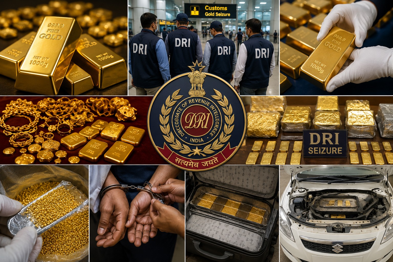 DRI seizes over 27 kg of smuggled gold; 12 arrested in nationwide crackdown