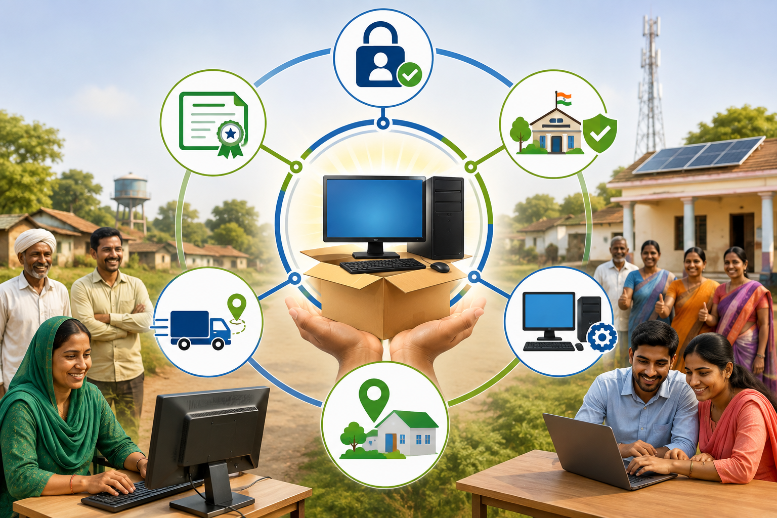 Government appeals to citizens to donate computers directly to Gram Panchayats under DAANVEER