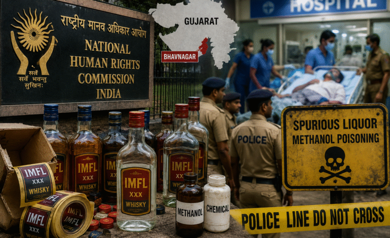 NHRC seeks Gujarat report on deaths linked to spurious liquor in Bhavnagar