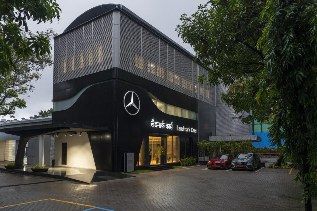 The Vehicle Scanner, introduced at the Landmark Cars service facility in Jogeshwari, Mumbai, is described by Mercedes-Benz as India's first AI-powered automated vehicle scanner deployed by a carmaker.