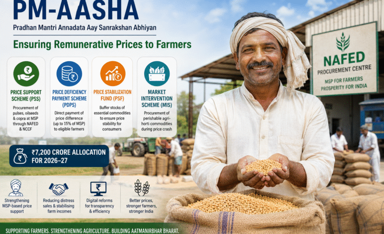 PM-AASHA gets ₹7200 crore allocation as government expands MSP-based price support for farmers