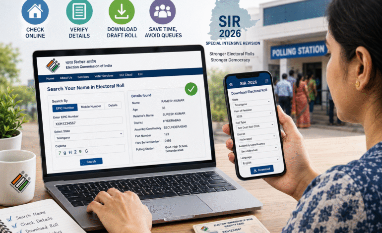 Voters can check their names in SIR draft roll online without visiting polling booths; here’s how