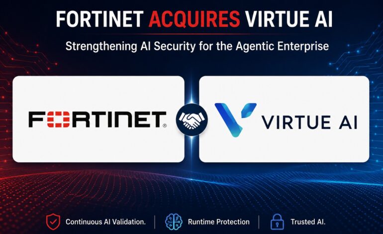 Fortinet acquires Virtue AI to strengthen security for autonomous AI systems