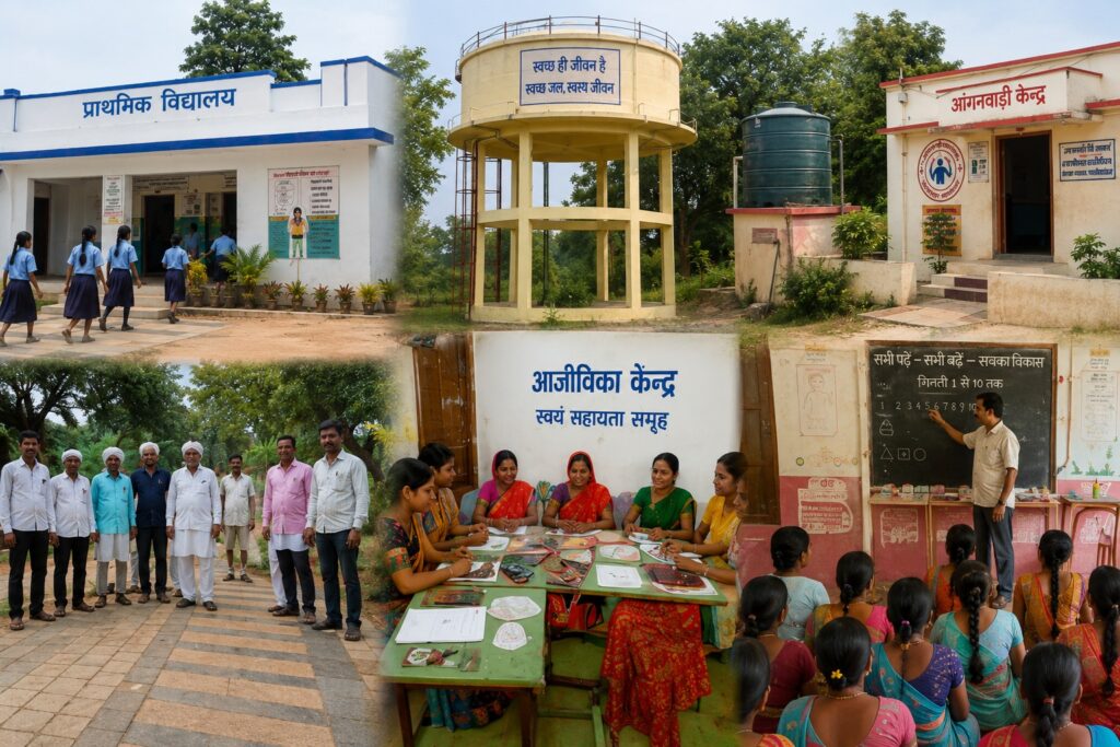 Based on the survey findings, development gaps are addressed either through convergence with existing central and state government schemes or through interventions funded directly under PM-AJAY.