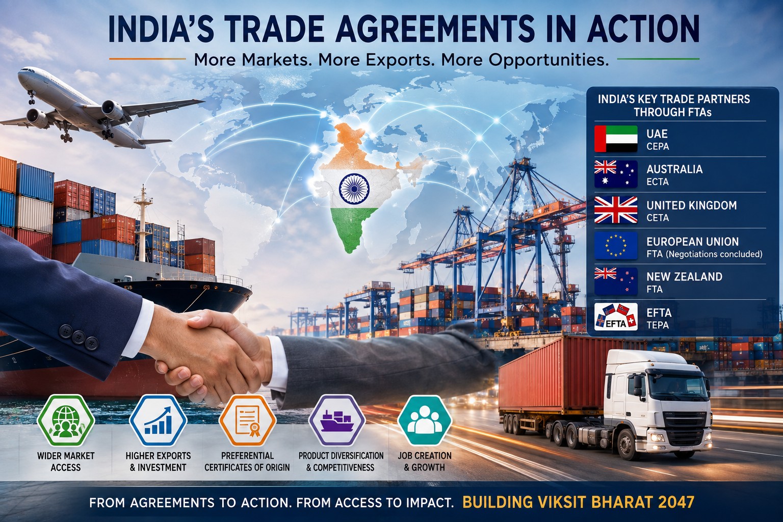 India’s FTAs move from signing agreements to delivering export gains