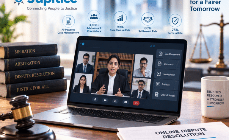 Jupitice ODR platform crosses 1.16 lakh resolved disputes, 80000 hearings