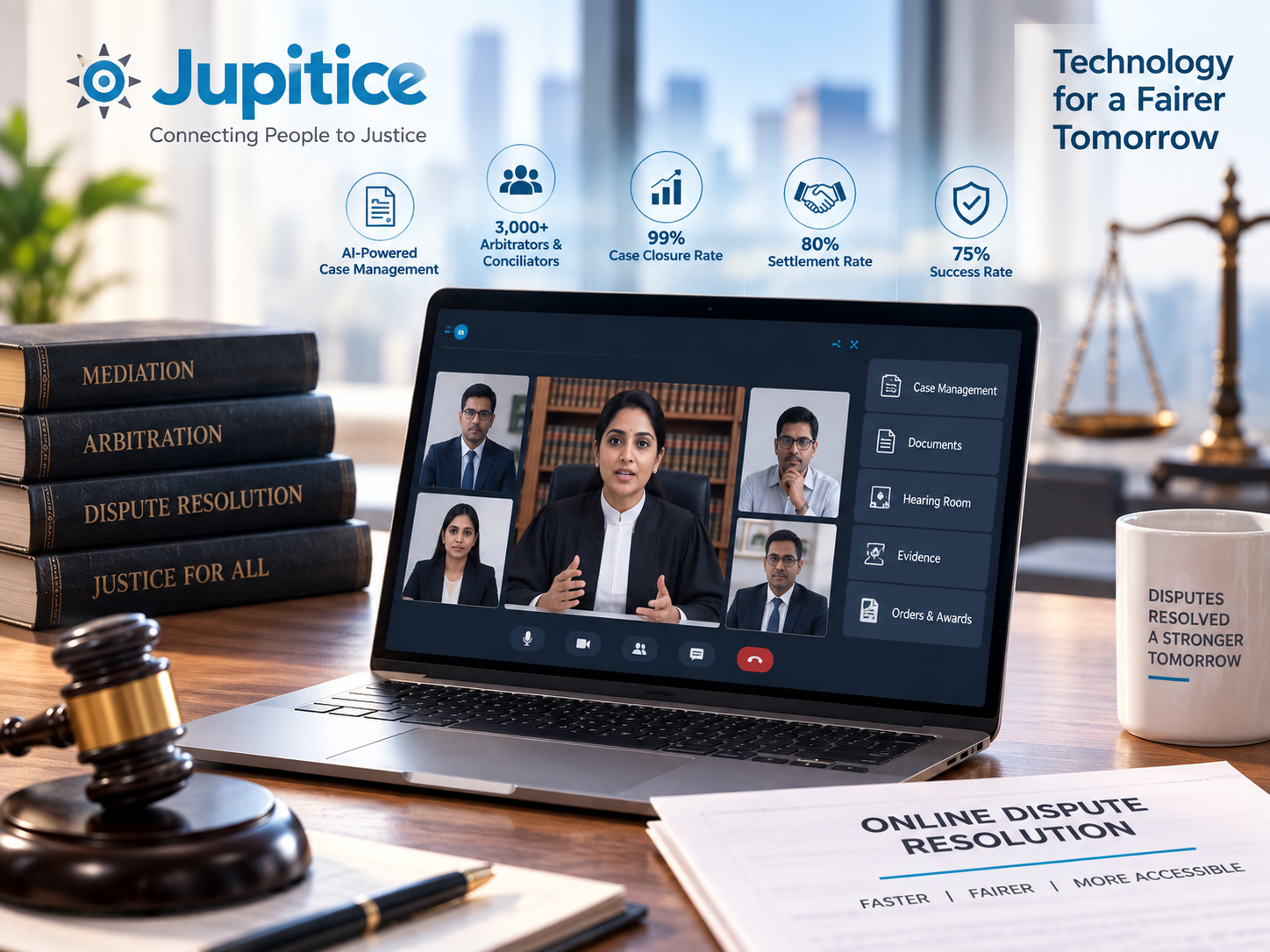 Jupitice ODR platform crosses 1.16 lakh resolved disputes, 80000 hearings