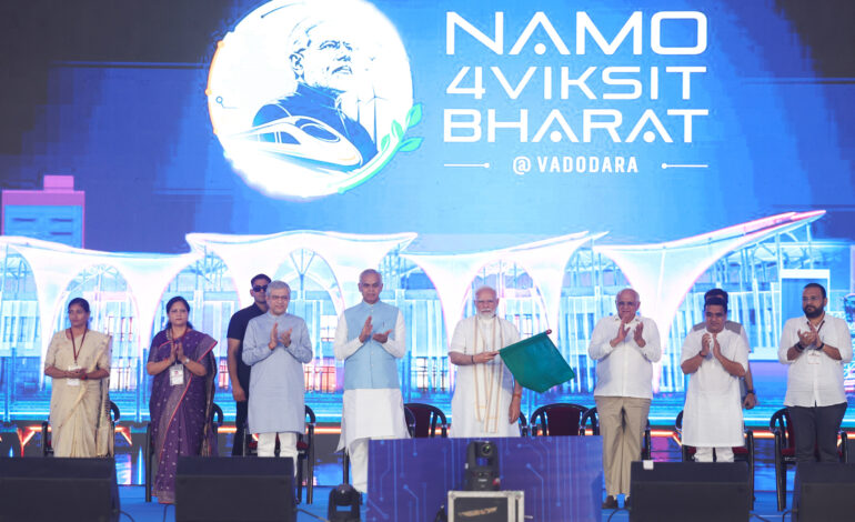 PM Modi inaugurates, launches projects worth over ₹35000 crore in Vadodara