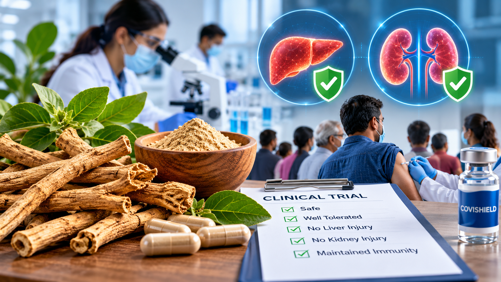 Clinical trial finds no evidence of liver or kidney injury from standardised Ashwagandha extract