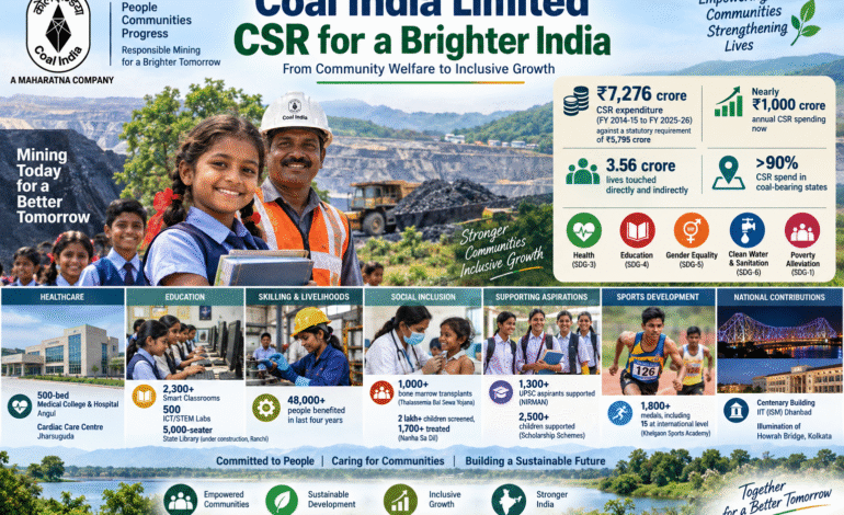 Coal India’s CSR journey expands from community welfare to inclusive growth