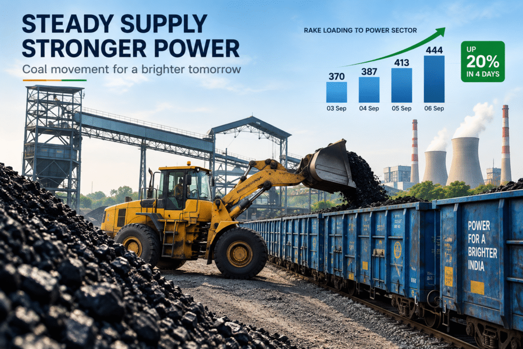 Rake loading has increased from 370 rakes per day on September 3 to 444 rakes per day on September 6, an addition of 74 rakes per day, or about 20%, over the four-day period.