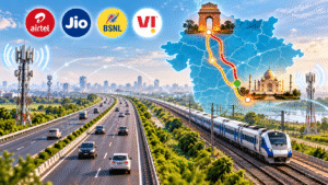 Jio leads download speeds in TRAI test on Delhi–Agra highway and rail routes
