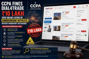 CCPA fines Dial4Trade ₹10 lakh over online listing of ammonium nitrate