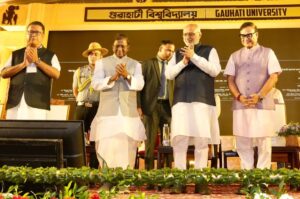 Vice-President Radhakrishnan lays foundation for ₹110 crore projects at Gauhati University