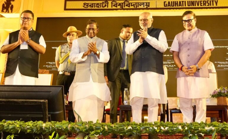 Vice-President Radhakrishnan lays foundation for ₹110 crore projects at Gauhati University
