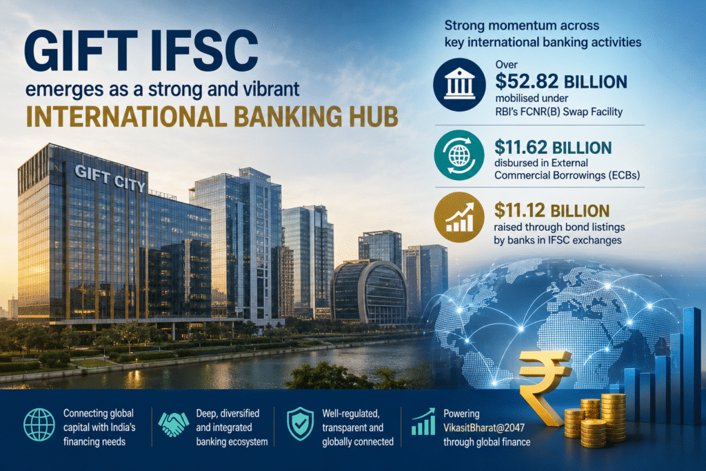 The participation of both Indian and international banks under the facility highlights the growing depth of the banking ecosystem at GIFT-IFSC.