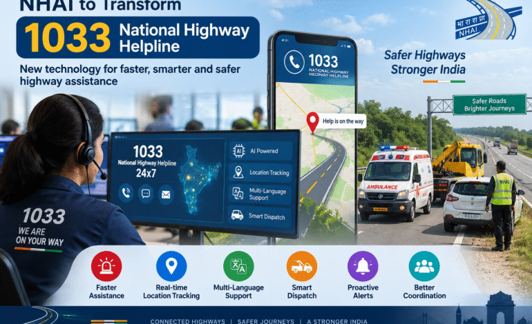 NHAI plans technology upgrade of 1033 National Highway helpline