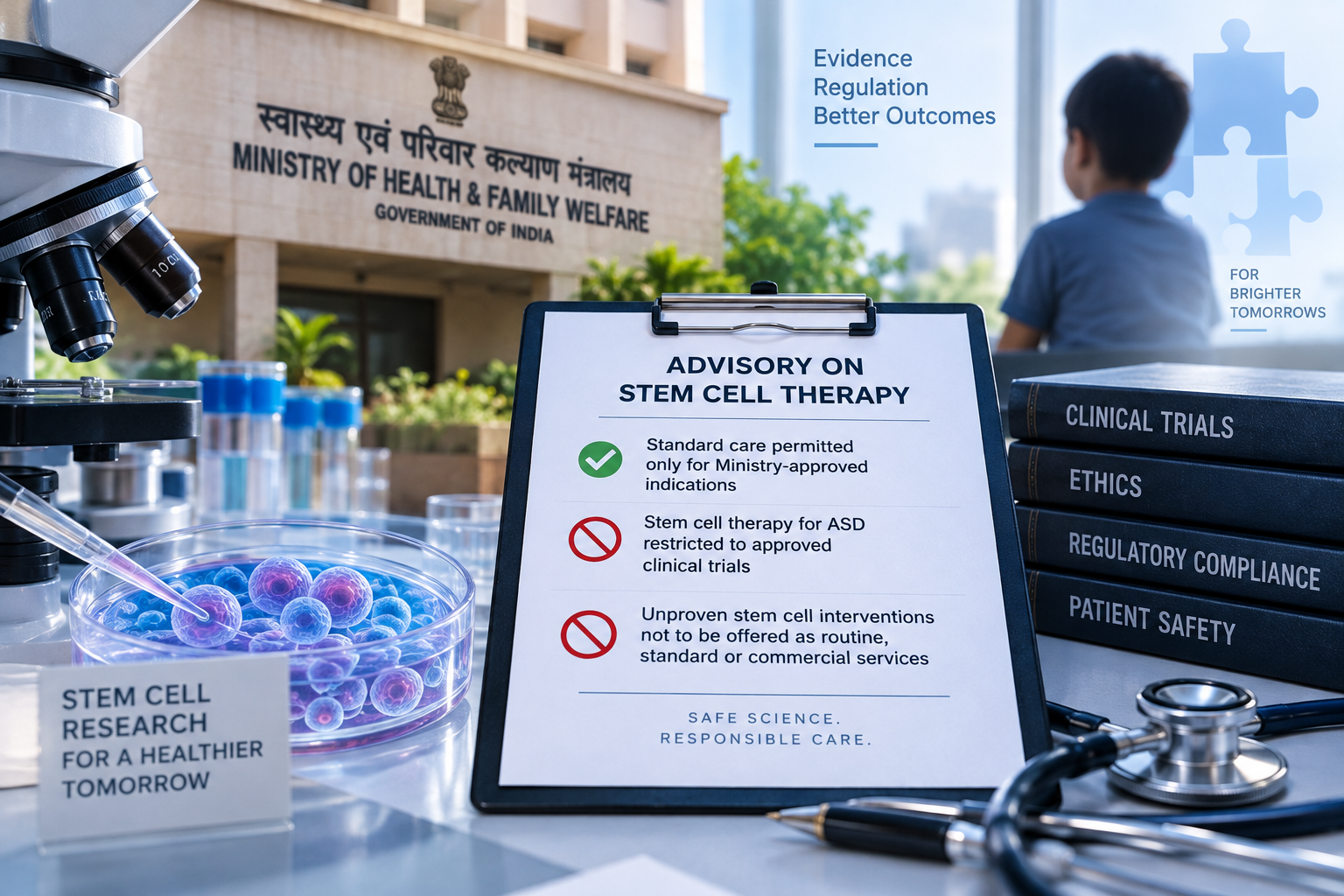 Health Ministry tightens regulation of stem cell therapy, restricts ASD use to approved clinical trials
