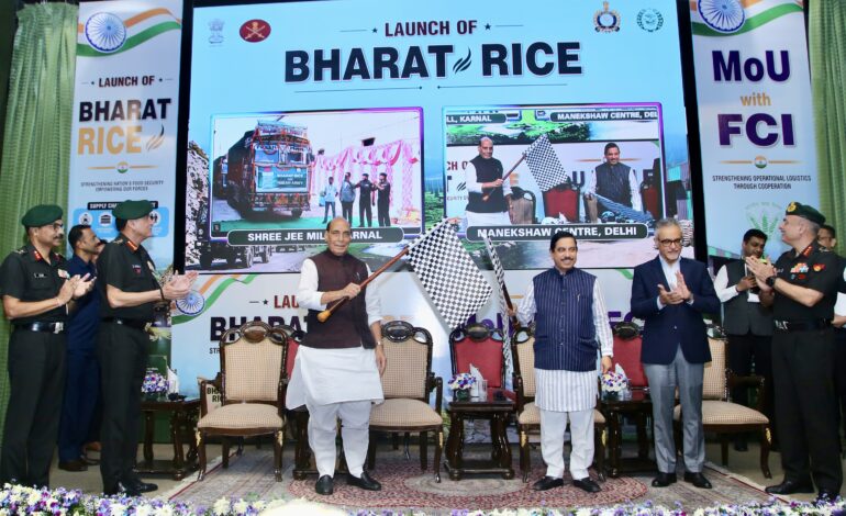Army launches Bharat Rice for defence families, signs FCI pact to strengthen operational logistics